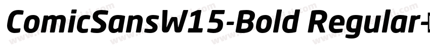 ComicSansW15-Bold Regular字体转换